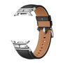 F�r Samsung Galaxy Watch 8 / 8 Classic Leder Armband Metall Connector
