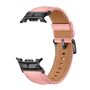 F�r Samsung Galaxy Watch 8 / 8 Classic Leder Design Armband mit Metall Connector