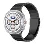 F�r Samsung Galaxy Watch 8 / 8 Classic Edelstahl Bead Armband Schwarz