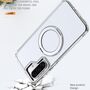 F�r Samsung Galaxy A17 5G / 4G MagSafe Metall Ring H�lle Transparent