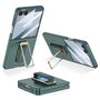 F�r Samsung Galaxy Z Flip7 GKK Ultra D�nne H�lle mit Drehst�nder Gr�n