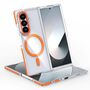 F�r Samsung Galaxy Z Fold7 Dual Color Hybrid TPU MagSafe H�lle Orange