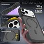 F�r Apple iPhone 17 Pro MagSafe Skin Feel Wave Design H�lle Schwarz