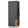 F�r Samsung Galaxy Z Fold7 5G Leder Flip RFID Schutz H�lle Schwarz