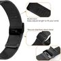 F�r Garmin Venu X1 Milanese Edelstahl Doppelverschluss Armband Schwarz