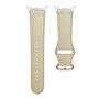 F�r Samsung Galaxy Watch 8 / 8 Classic Echt Leder Design Armband Beige
