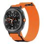 F�r Samsung Galaxy Watch 8 / 8 Classic Armband Klettverschluss Orange