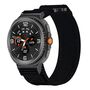 F�r Samsung Galaxy Watch 8 / 8 Classic Armband Klettverschluss Schwarz