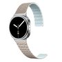 F�r Samsung Galaxy Watch 8 / 8 Classic Two Color Silikon Armband Grau