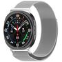 F�r Samsung Galaxy Watch 8 / 8 Classic Milan Magnet Armband Silber