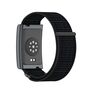 F�r Amazfit Helio Strap Nylon Desing Armband Klettverschluss Schwarz