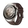 F�r Huawei Watch 5 42mm Hochwertige Leder Hybrid Silikon Armband Braun