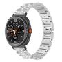 F�r Samsung Galaxy Watch 8 / 8 Classic Armband Diamant Design Silber