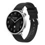 F�r Xiaomi Watch S4 41mm Silikon Armband mit Struktur Design Schwarz