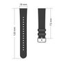 F�r Xiaomi Watch S4 41mm Silikon Armband mit Struktur Design Schwarz