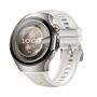 F�r Huawei Watch 5 46mm Hochwertiges Leder Hybrid Silikon Armband Wei�