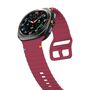 F�r Samsung Galaxy Watch 8 / 8 Classic Silikon Armband Weinrot Gr��e L