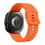F�r Samsung Galaxy Watch 8 / 8 Classic Silikon Armband Orange Gr��e L