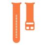 F�r Samsung Galaxy Watch 8 / 8 Classic Silikon Armband Orange Gr��e L