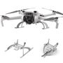 F�r DJI Mini 3 / 3 Pro Faltbares Landegestell Landing Gear Grau