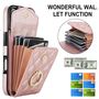 F�r Apple iPhone 17 Crossbody Kunstleder Rhombic H�lle Rose Gold