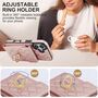 F�r Apple iPhone 17 Crossbody Kunstleder Rhombic H�lle Rose Gold
