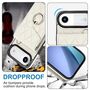 Kunstleder H�lle f�r iPhone 17 Air Pro Max mit Rhombic Muster & RFID Kartenfach