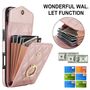 F�r Apple iPhone 17 Air Crossbody Kunstleder Rhombic H�lle Rose Gold