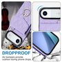 F�r Apple iPhone 17 Air Crossbody Kunstleder Rhombic H�lle Hell-Lila