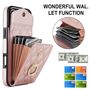 F�r Apple iPhone 17 Pro Crossbody Kunstleder Rhombic H�lle Rose Gold