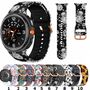 Silikon Armband f�r Samsung Galaxy Watch 8 40mm 44mm Classic 46mm Print Motiv