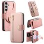 F�r Samsung Galaxy S25 FE 5G MagSafe Kunstleder Wallet H�lle Rosa