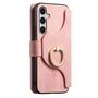 F�r Samsung Galaxy S25 FE 5G MagSafe Kunstleder Wallet H�lle Rosa