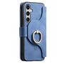 F�r Samsung Galaxy S25 FE 5G MagSafe Kunstleder Wallet H�lle Blau