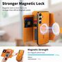MagSafe Kunstleder H�lle RFID Schutz Kartenfach & Ringhalter f�r Samsung Modelle