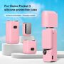 F�r DJI OSMO Pocket 3 6-in-1 Silikon TPU Schutzset Cover (Rosa)