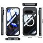 Fr Google Pixel 10 Pro XL MagSafe Full Body Hlle Bumper Schwarz