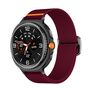 F�r Samsung Galaxy Watch 8 / 8 Classic Nylon Sport Armband Weinrot