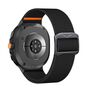 F�r Samsung Galaxy Watch 8 / 8 Classic Nylon Sport Armband Schwarz