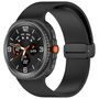 F�r Samsung Galaxy Watch 8 / 8 Classic Silikon Magnet Armband Schwarz