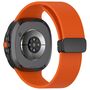 F�r Samsung Galaxy Watch 8 / 8 Classic Silikon Magnet Armband Orange