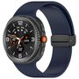 F�r Samsung Galaxy Watch 8 / 8 Classic Silikon Magnet Armband D- Blau