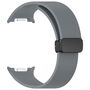 F�r Samsung Galaxy Watch 8 / 8 Classic Silikon Magnet Armband D- Grau