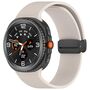 F�r Samsung Galaxy Watch 8 / 8 Classic Silikon Magnet Armband Beige