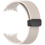 F�r Samsung Galaxy Watch 8 / 8 Classic Silikon Magnet Armband Beige