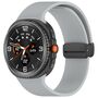 F�r Samsung Galaxy Watch 8 / 8 Classic Silikon Magnet Armband Grau