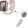 F�r Apple Watch Series 9 41/45mm GPS Crown Nut & Power Button Set Silber