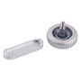 F�r Apple Watch Series 9 41/45mm GPS Crown Nut & Power Button Set Silber