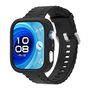 F�r Huawei Watch Fit 4 Pro Silikon H�lle integriertem Armband Schwarz