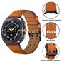 F�r Samsung Galaxy Watch 8 / Classic Echtleder Premium Armband Orange